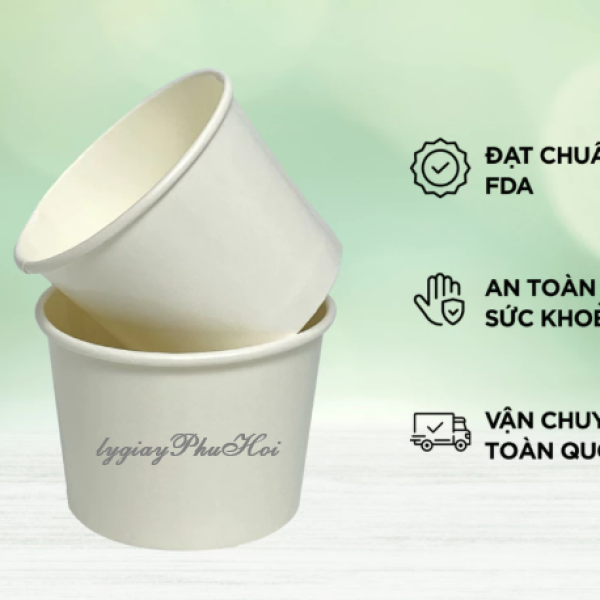 Tô Giấy Trắng 12oz (360ml)